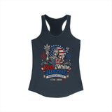 Funny Statue Blazed 250th Anniversary Patriotic Americana Basic Racerback Tank Top - Women's