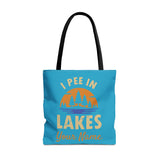 Tote Bag - I Pee In Lakes Retro Sun