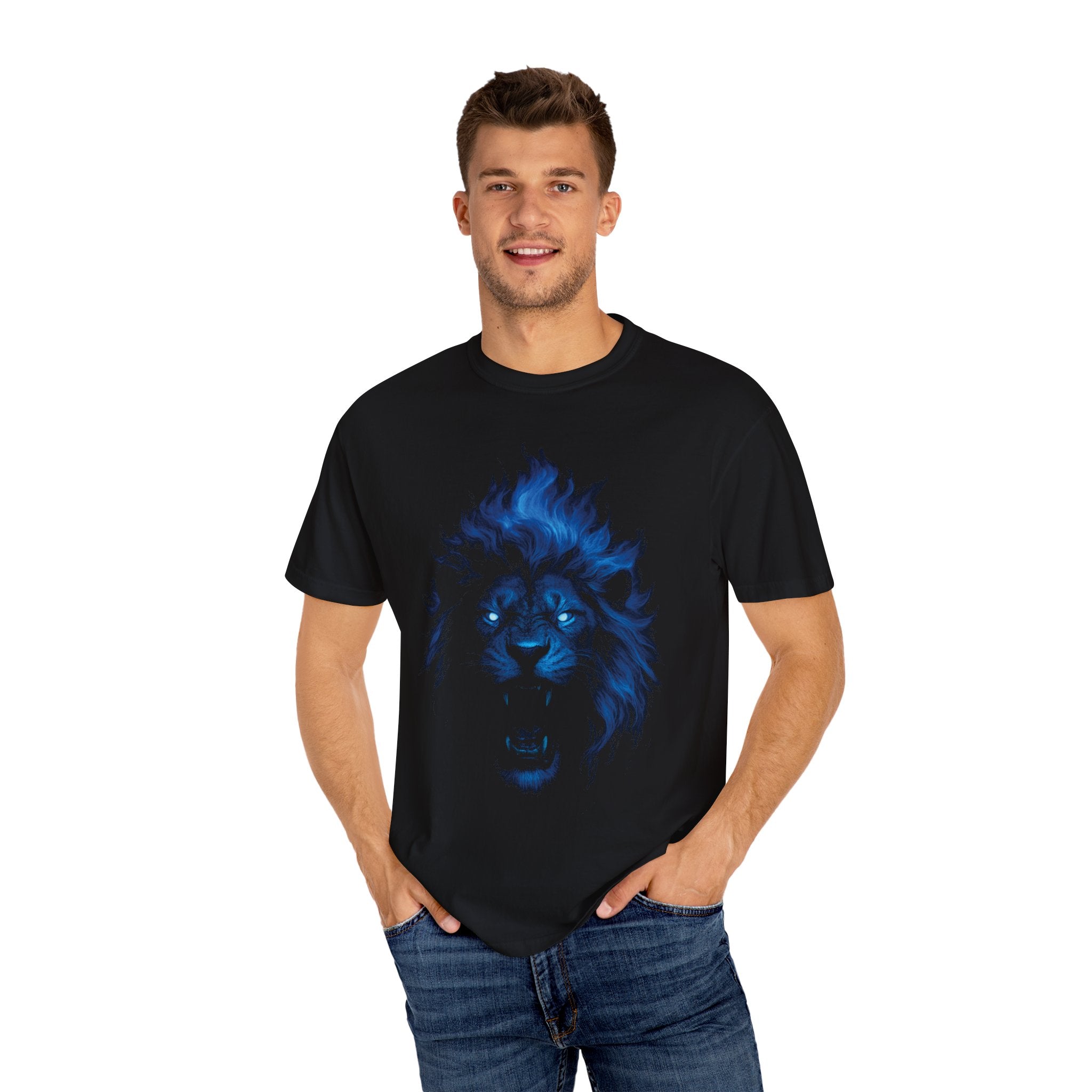 Lion Blue Premium T-Shirt - Unisex