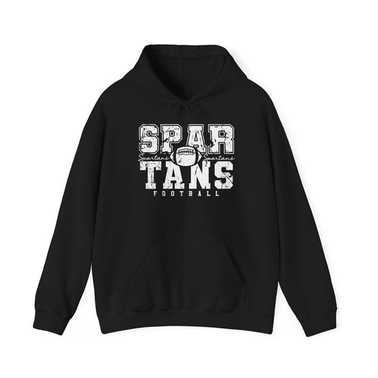 Spartans Football White Hoodie - Unisex