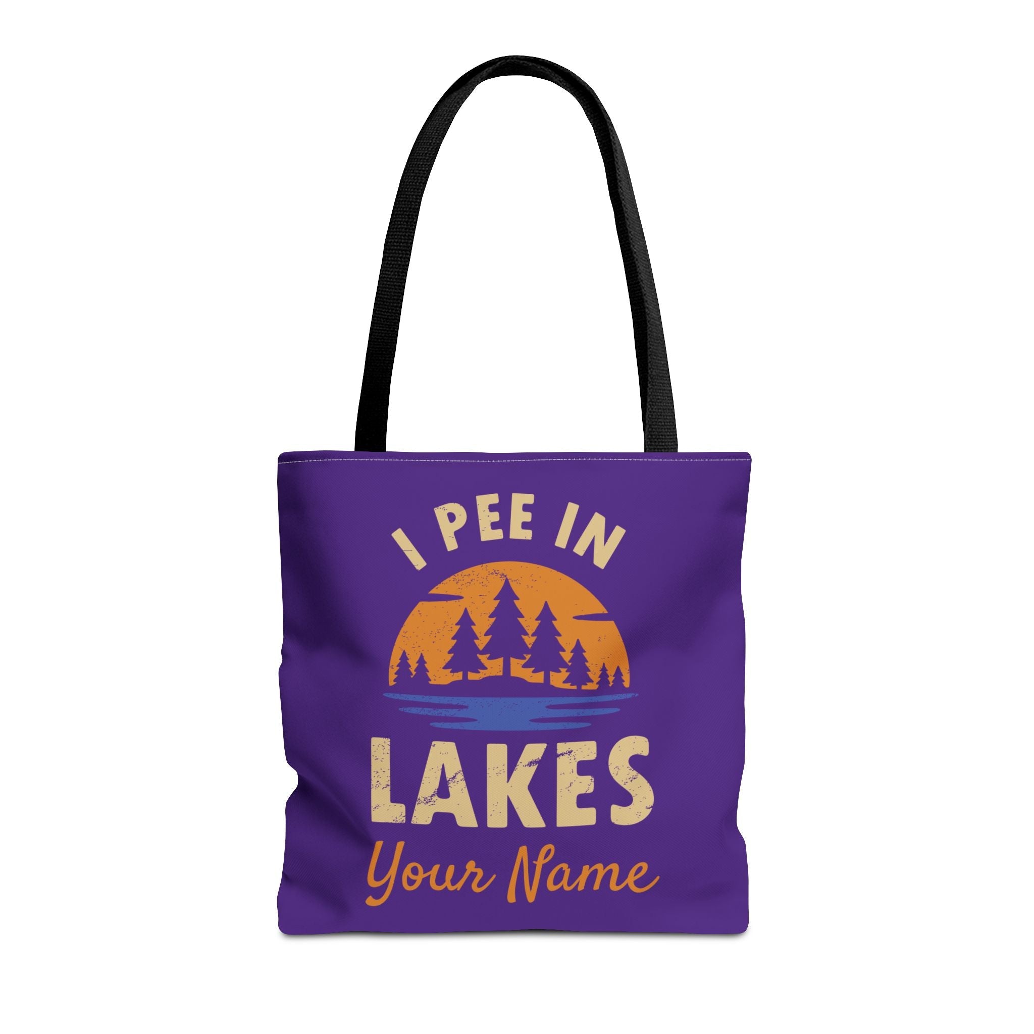 Tote Bag - I Pee In Lakes Retro Sun