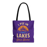 Tote Bag - I Pee In Lakes Retro Sun