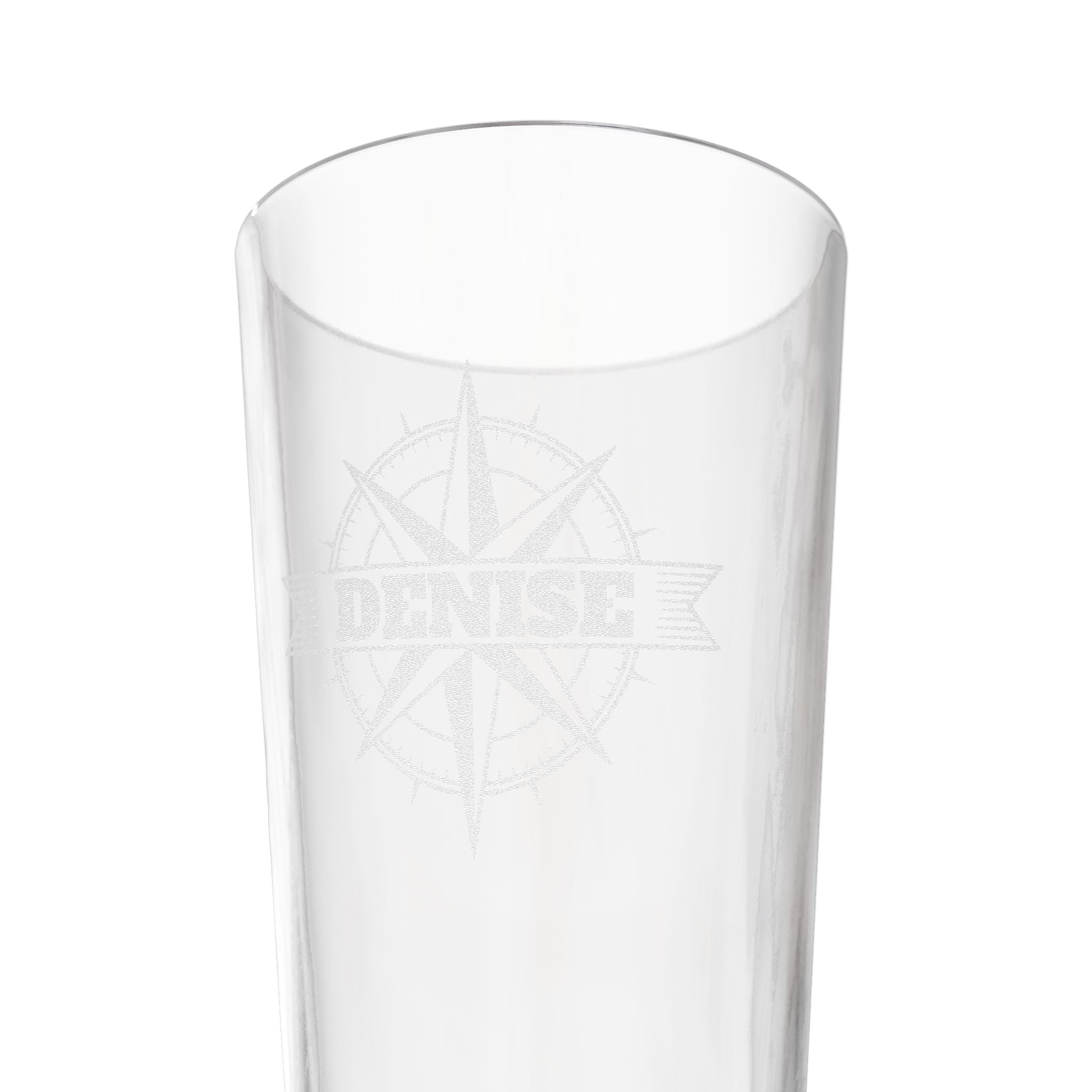 Compass Rose Name Personalized Engraved 16oz Pint Mixing Glass