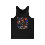 EMT Responder Flag Fireworks 250th Anniversary Patriotic Grunge Basic Tank Top - Unisex