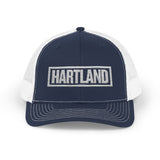 Hartland Bold & Square White Embroidery Trucker Cap