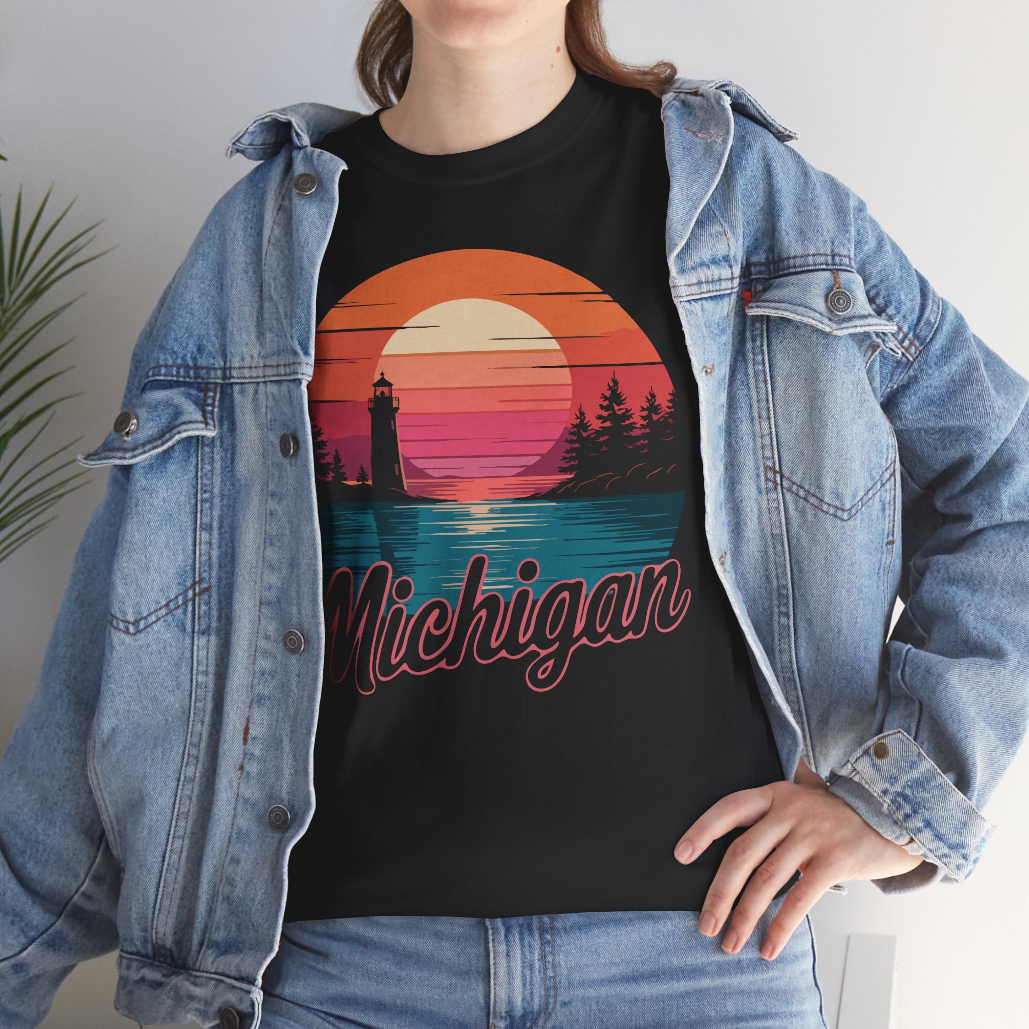 Retro Michigan Sun T-Shirt - Unisex