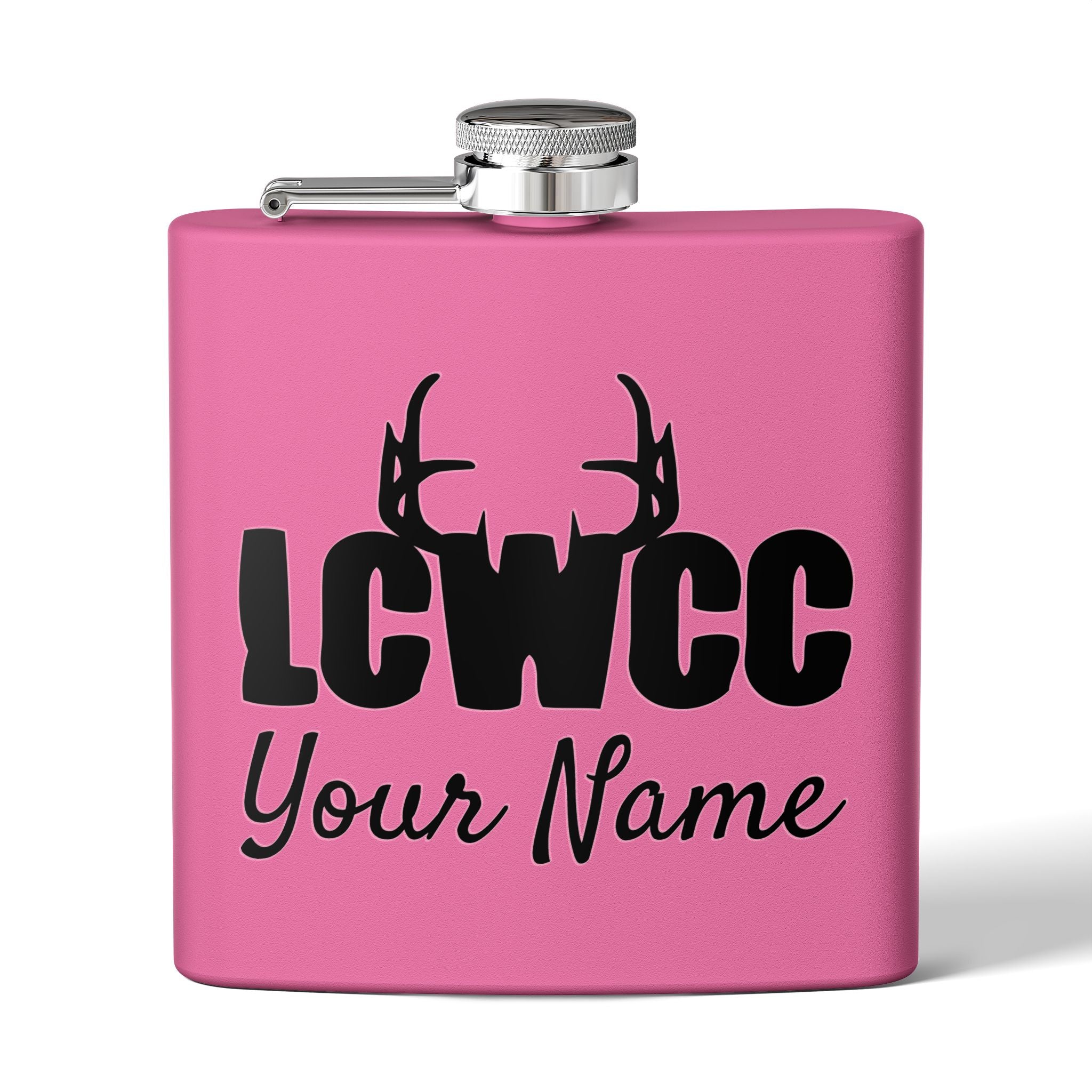 LCWCC Rack Logo Flask - 6oz