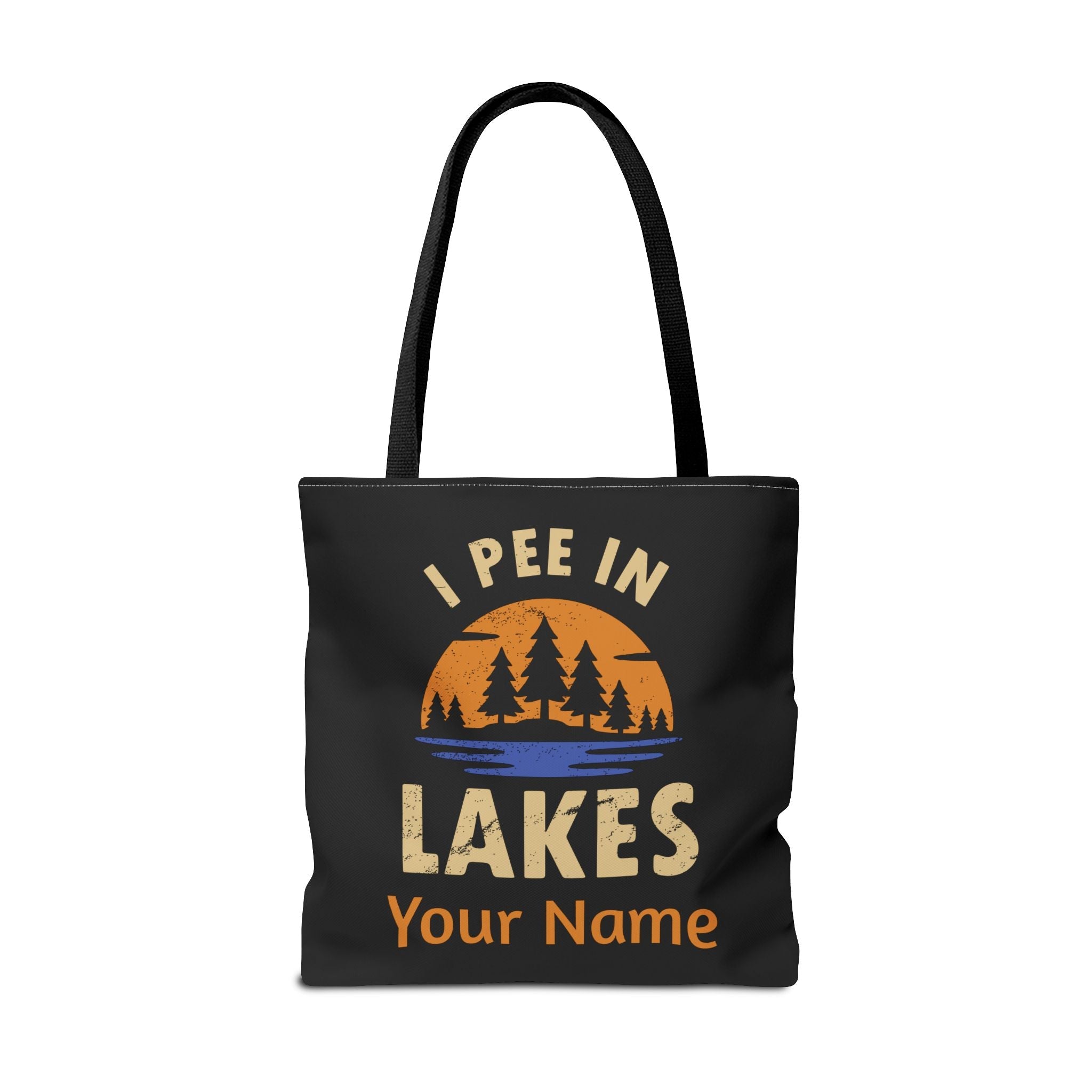 Tote Bag - I Pee In Lakes Retro Sun