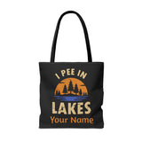 Tote Bag - I Pee In Lakes Retro Sun