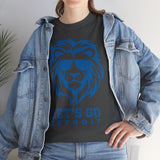 Let's Go Detroit Lion Blue Basic T-Shirt - Unisex