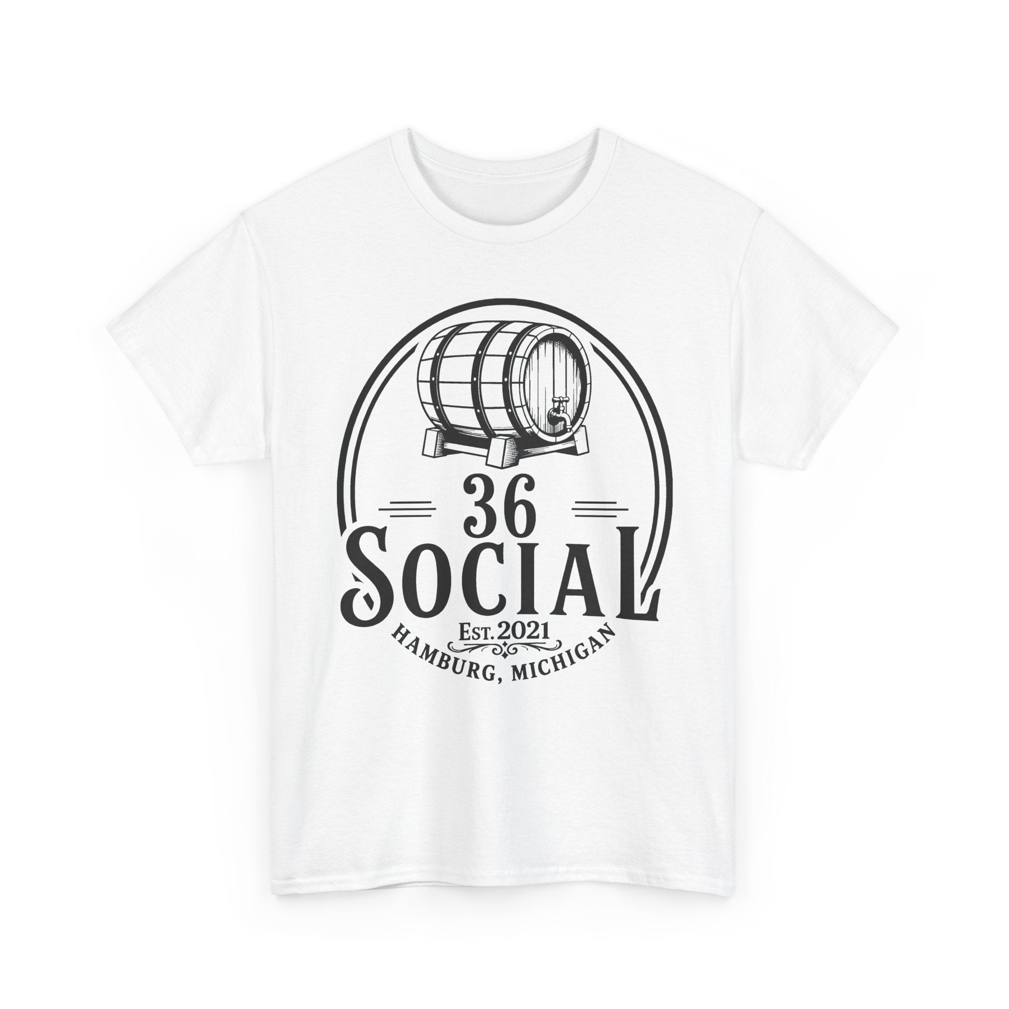 36 Social Logo 2 Black SL Basic T-Shirt - Unisex