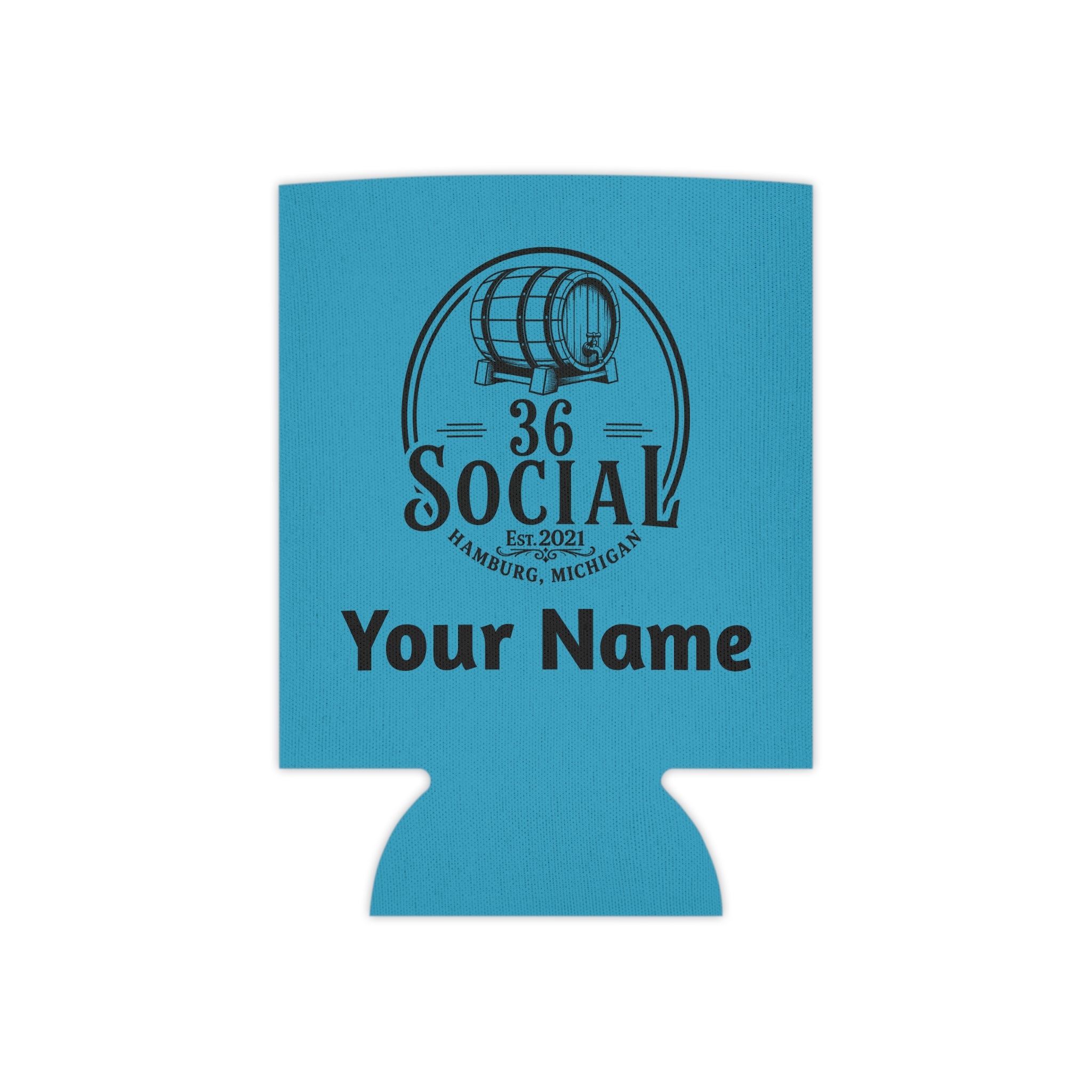 36 Social Logo 2 SL Can Cooler - Regular - Turquoise (Amaranth)