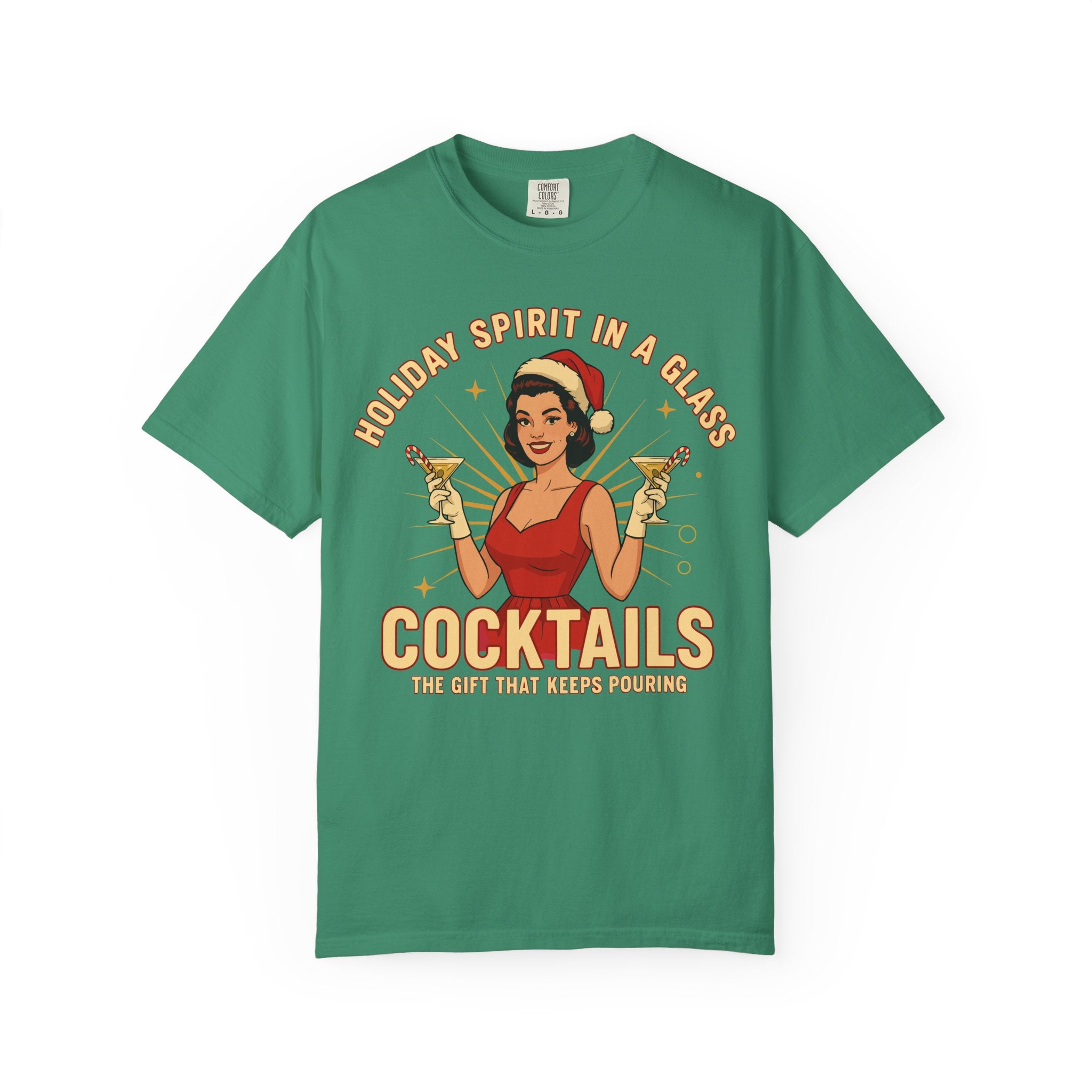 Holiday Spirit In A Glass Cocktails Premium T-Shirt - Unisex