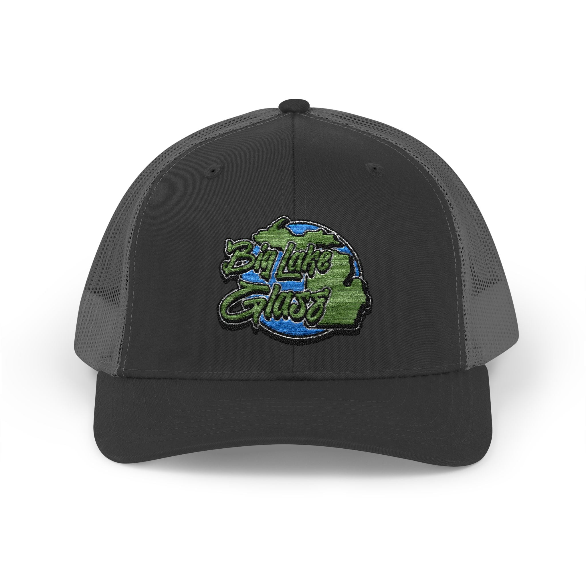 Snapback Trucker Cap - Embroidered - Big Lake Glass
