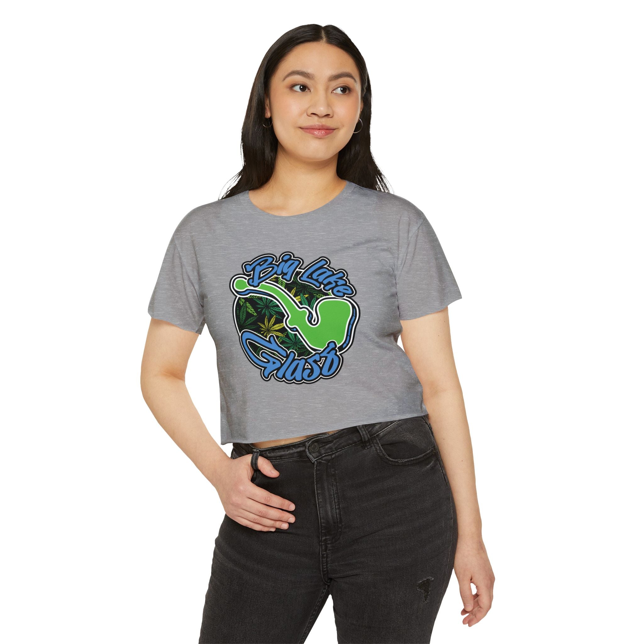 Crop Top T-Shirt - Women's - Big Lake Glass Pipe