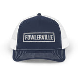 Fowlerville Bold & Square White Embroidery Trucker Cap