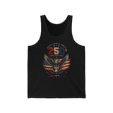 Eagle Wings Shield 250th Anniversary Distressed Patriotic Americana Basic Tank Top - Unisex