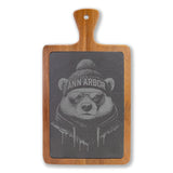 Winter Wolverine MI Engraved Slate Charcuterie Board with Handle