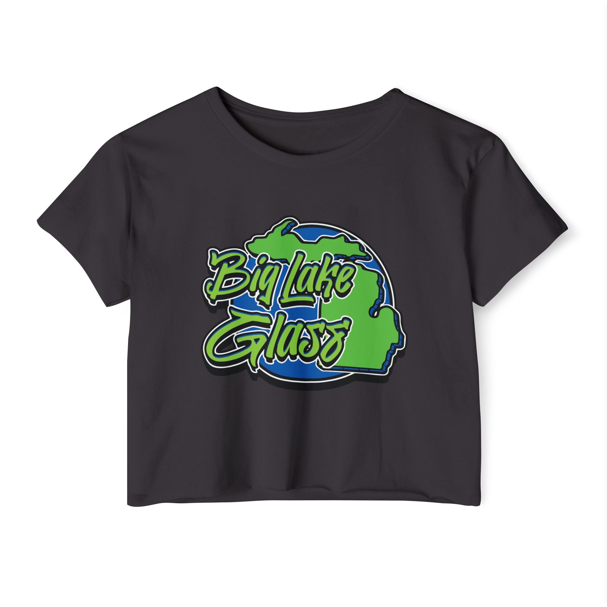 Crop Top T-Shirt - Women's - Big Lake Glass