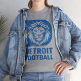 Detroit Football Blue Basic T-Shirt - Unisex