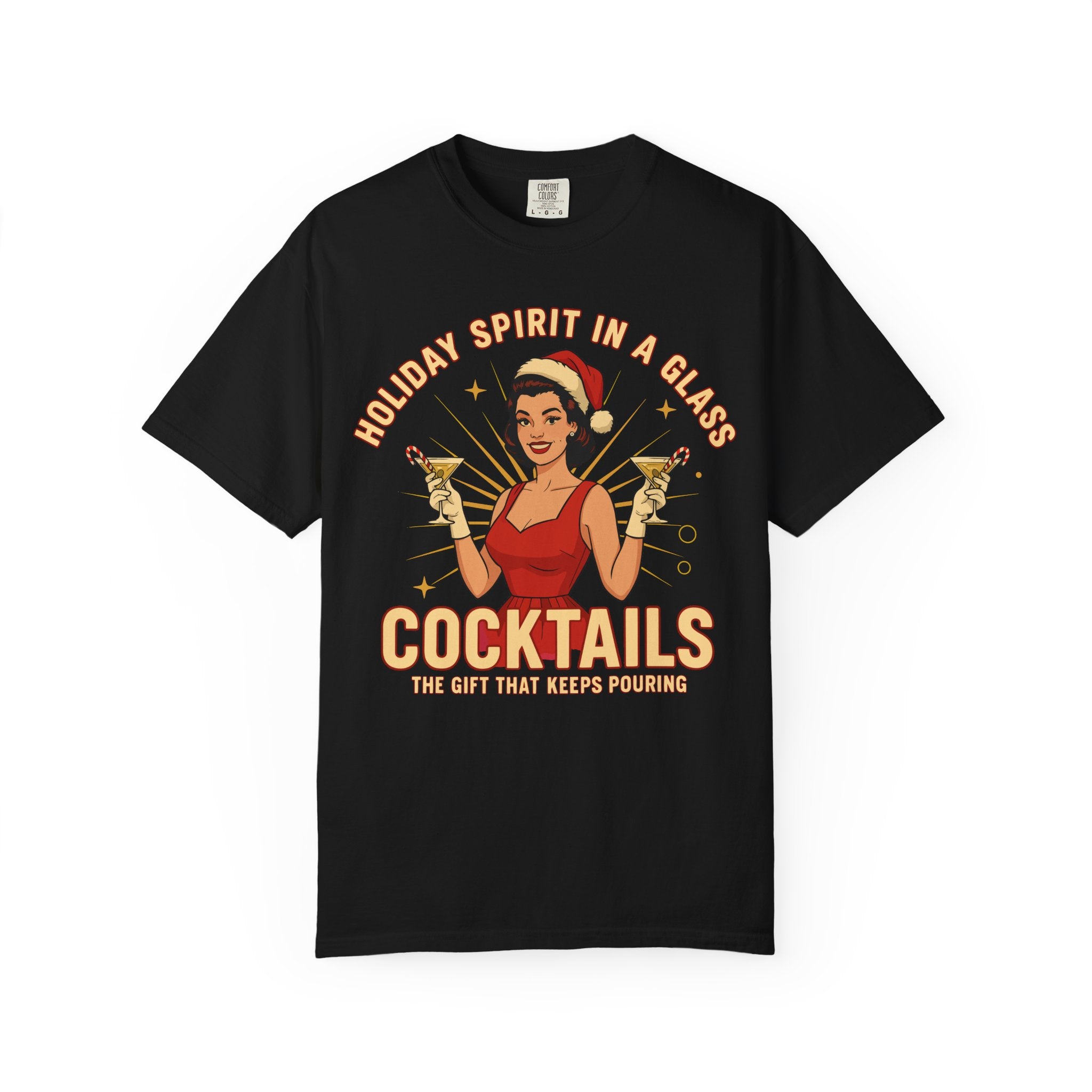 Holiday Spirit In A Glass Cocktails Premium T-Shirt - Unisex
