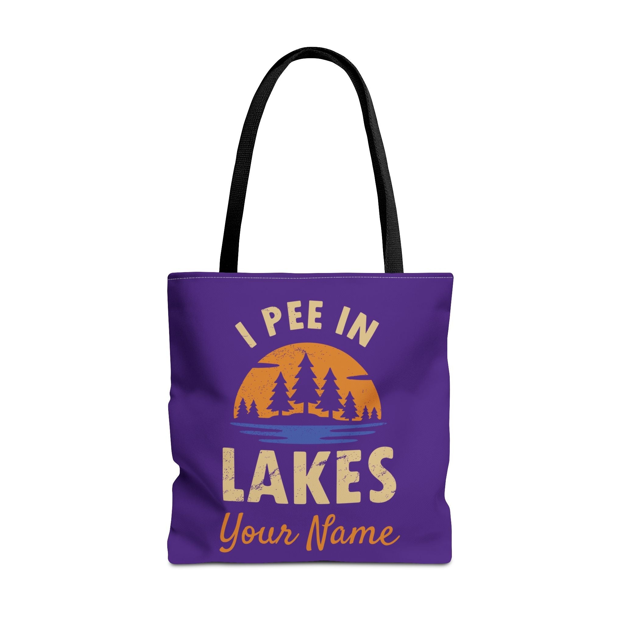Tote Bag - I Pee In Lakes Retro Sun