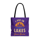 Tote Bag - I Pee In Lakes Retro Sun