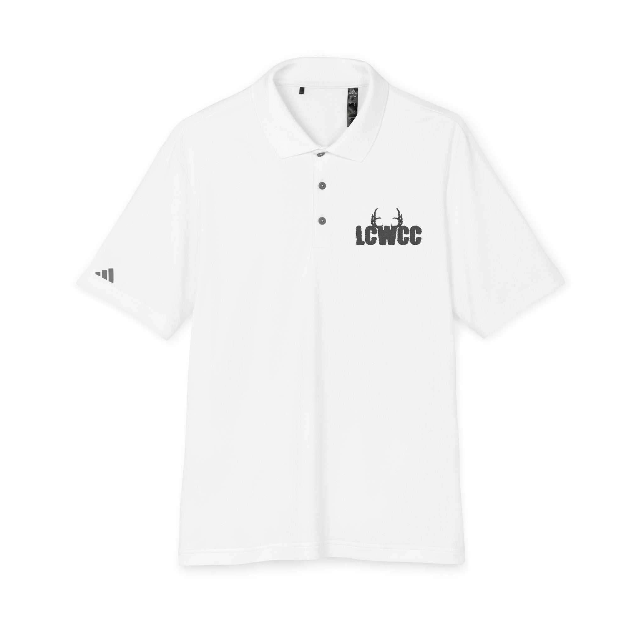 LCWCC Original Logo Black - Adidas Unisex Performance Polo (Embroidery)
