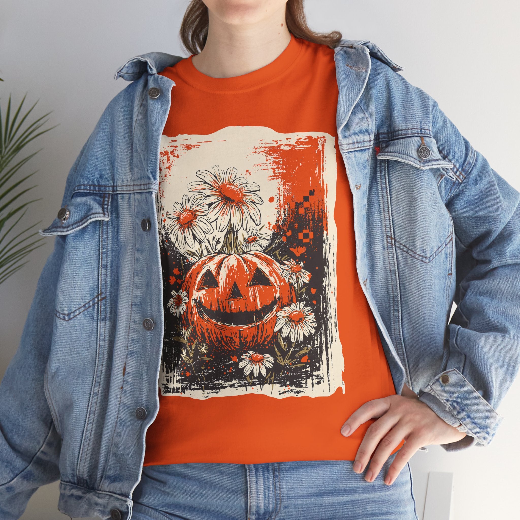 Pumpkin Black Basic T-Shirt - Unisex