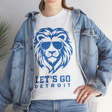 Let's Go Detroit Lion Blue Basic T-Shirt - Unisex