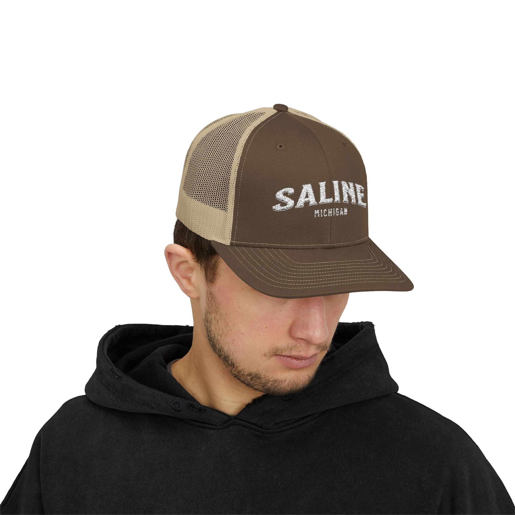 Saline Michigan Snapback Trucker Cap