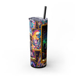 The Happy Camper 1 Skinny Steel Tumbler with Straw, 20oz