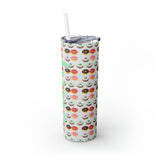 Donuts Personalized Skinny Steel Tumbler with Straw, 20oz
