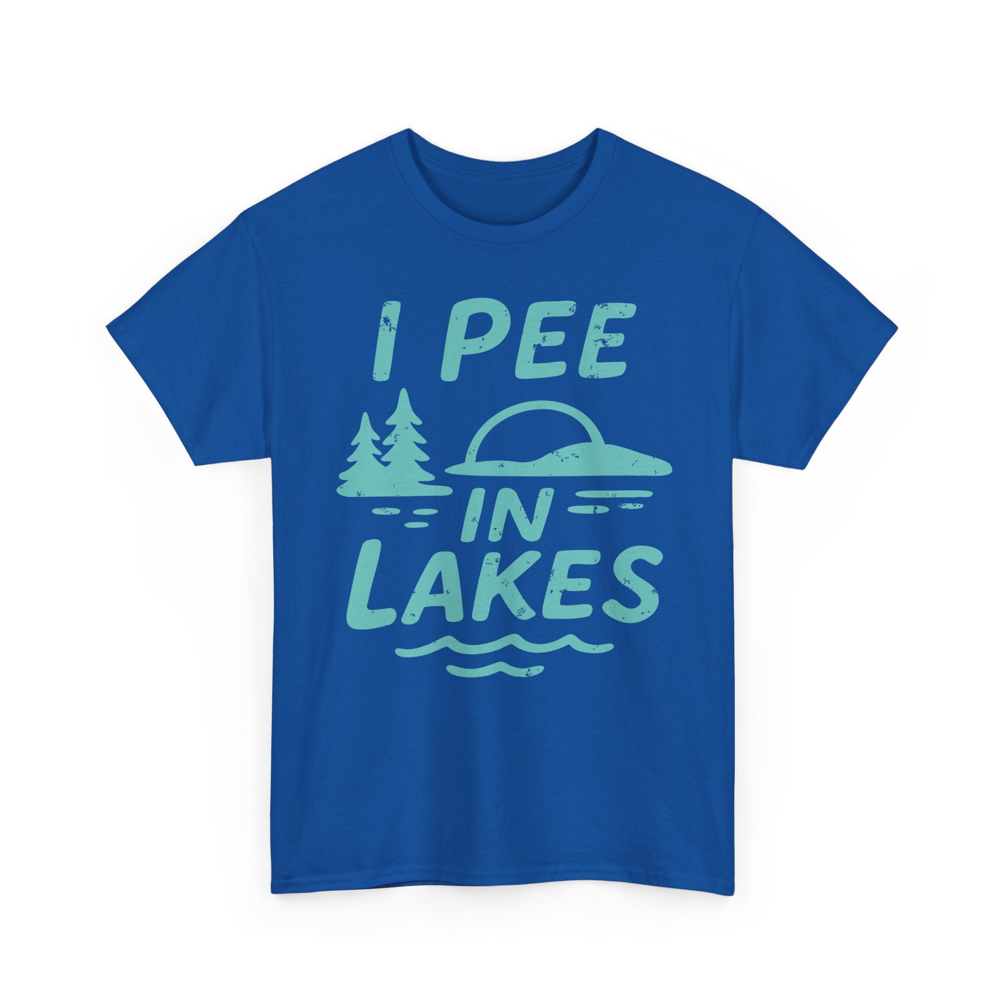 Basic T-Shirt - Unisex - I Pee In Lakes Retro