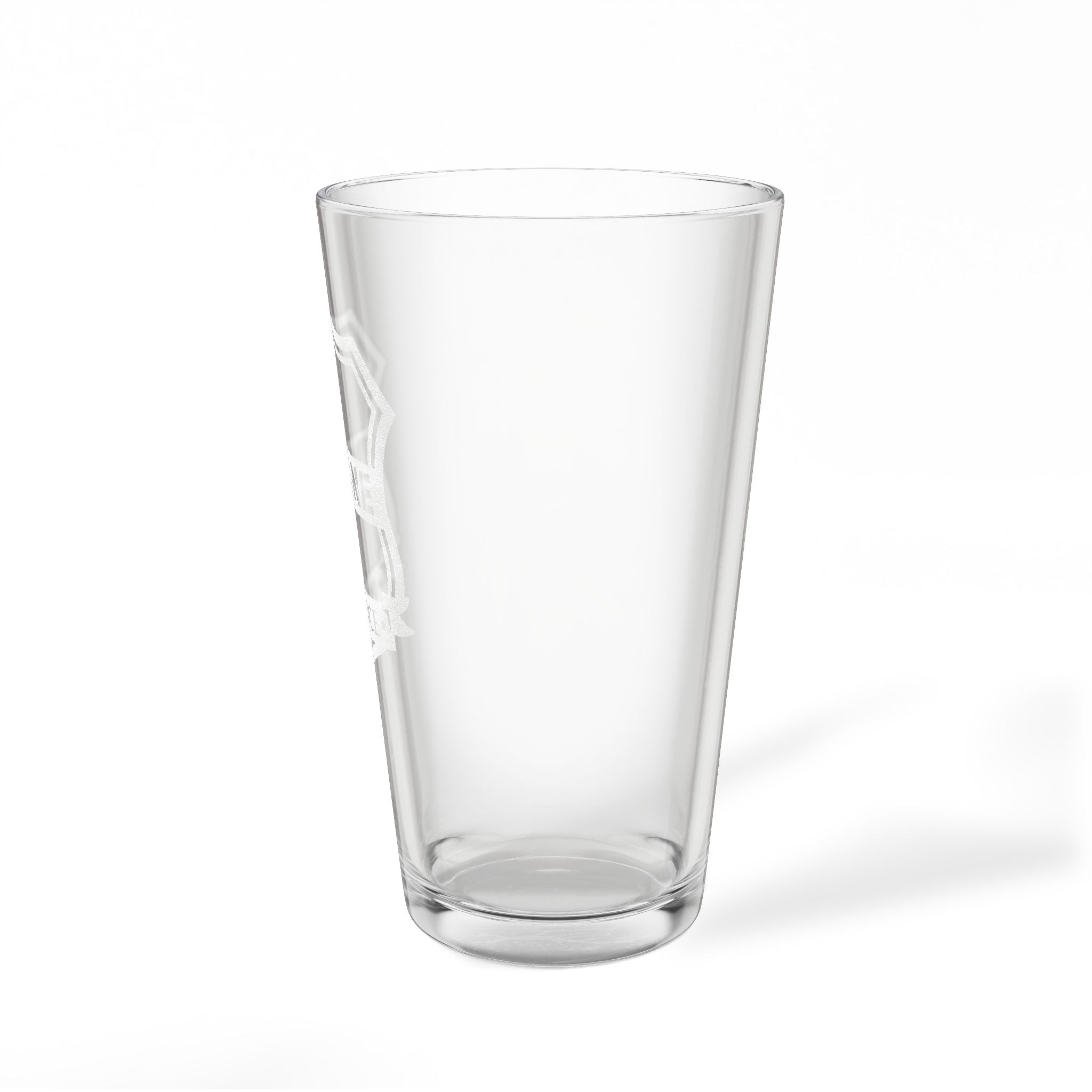 Police Monogram Personalized Engraved 16oz Pint Mixing Glass