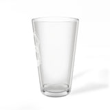Police Monogram Personalized Engraved 16oz Pint Mixing Glass