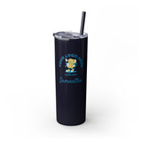 Personalized Skinny Tumbler with Straw - 20oz - Your Logo, Your Brand