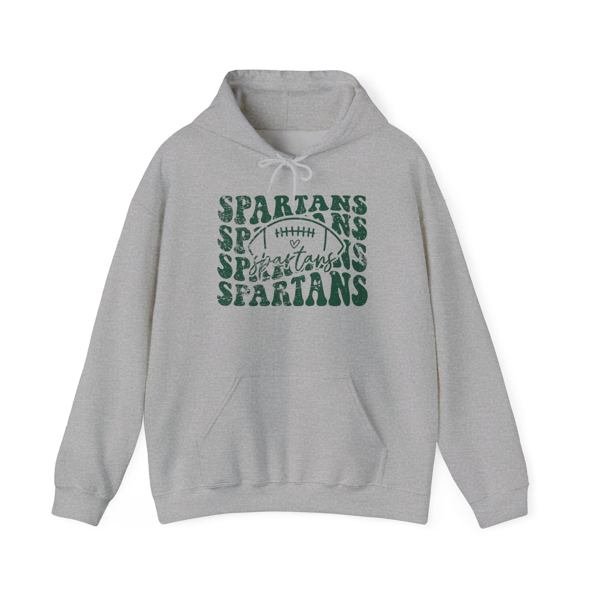 Spartans Football Green Hoodie - Unisex