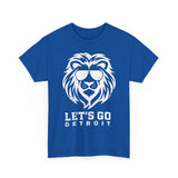 Let's Go Detroit Lion White Basic T-Shirt - Unisex