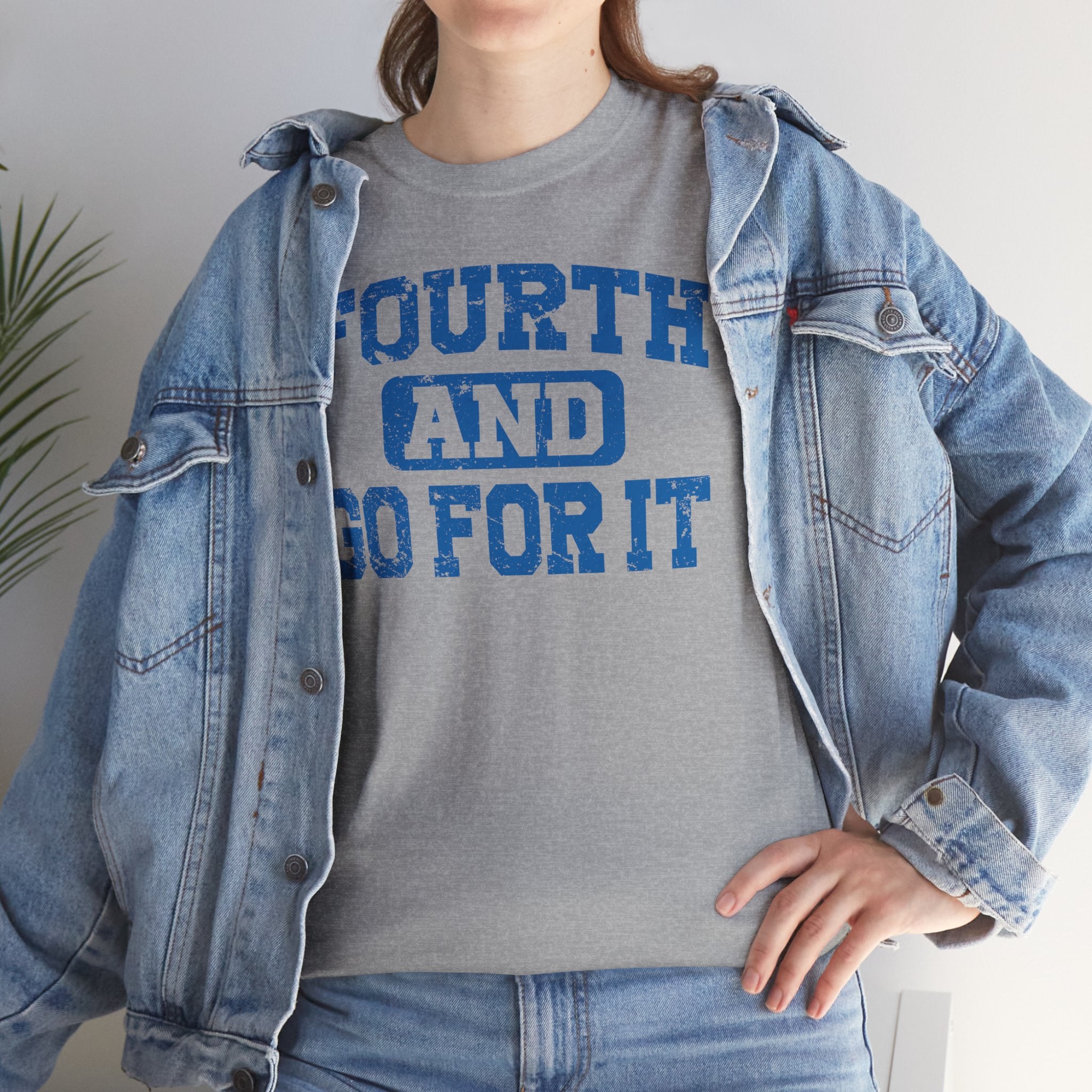Fouth and Go For It Blue Basic T-Shirt - Unisex