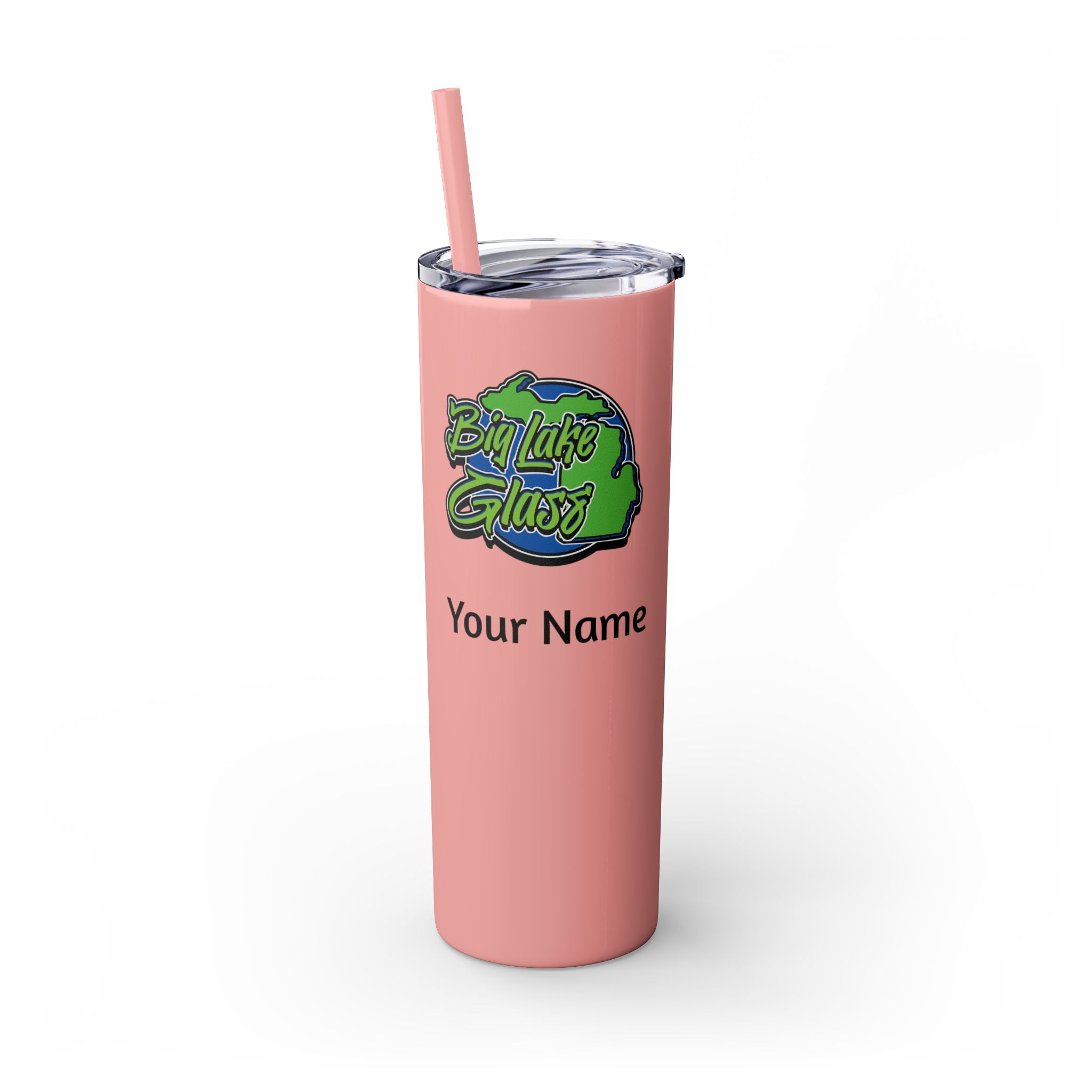 Skinny Steel Tumbler with Straw - 20oz - Big Lake Glass