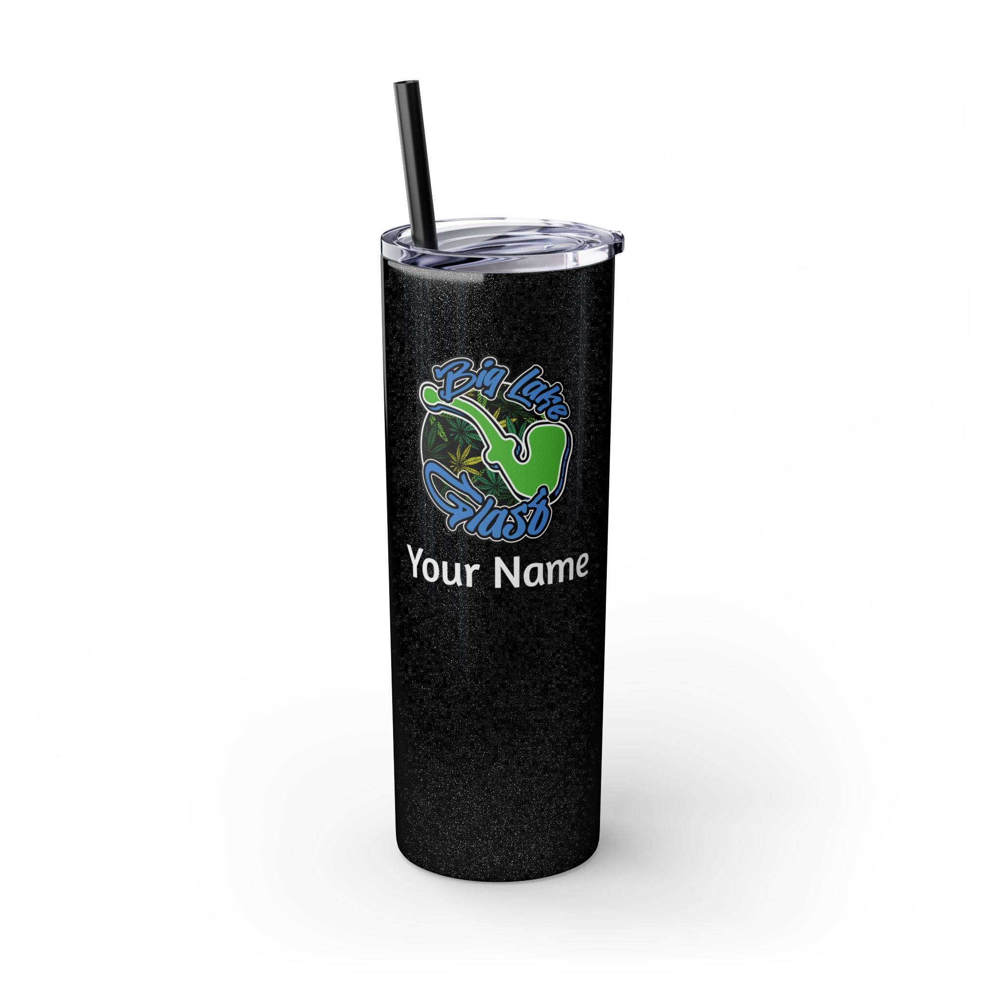 Skinny Steel Tumbler with Straw - 20oz - Big Lake Glass Pipe