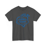 Love Detroit Football Blue Basic T-Shirt - Unisex