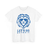Let's Go Detroit Lion Blue Basic T-Shirt - Unisex