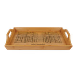 Winter Wonderland Forest Engraved Bamboo Serving Tray