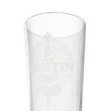 Christmas Tree Name Personalized Engraved 16oz Pint Mixing Glass