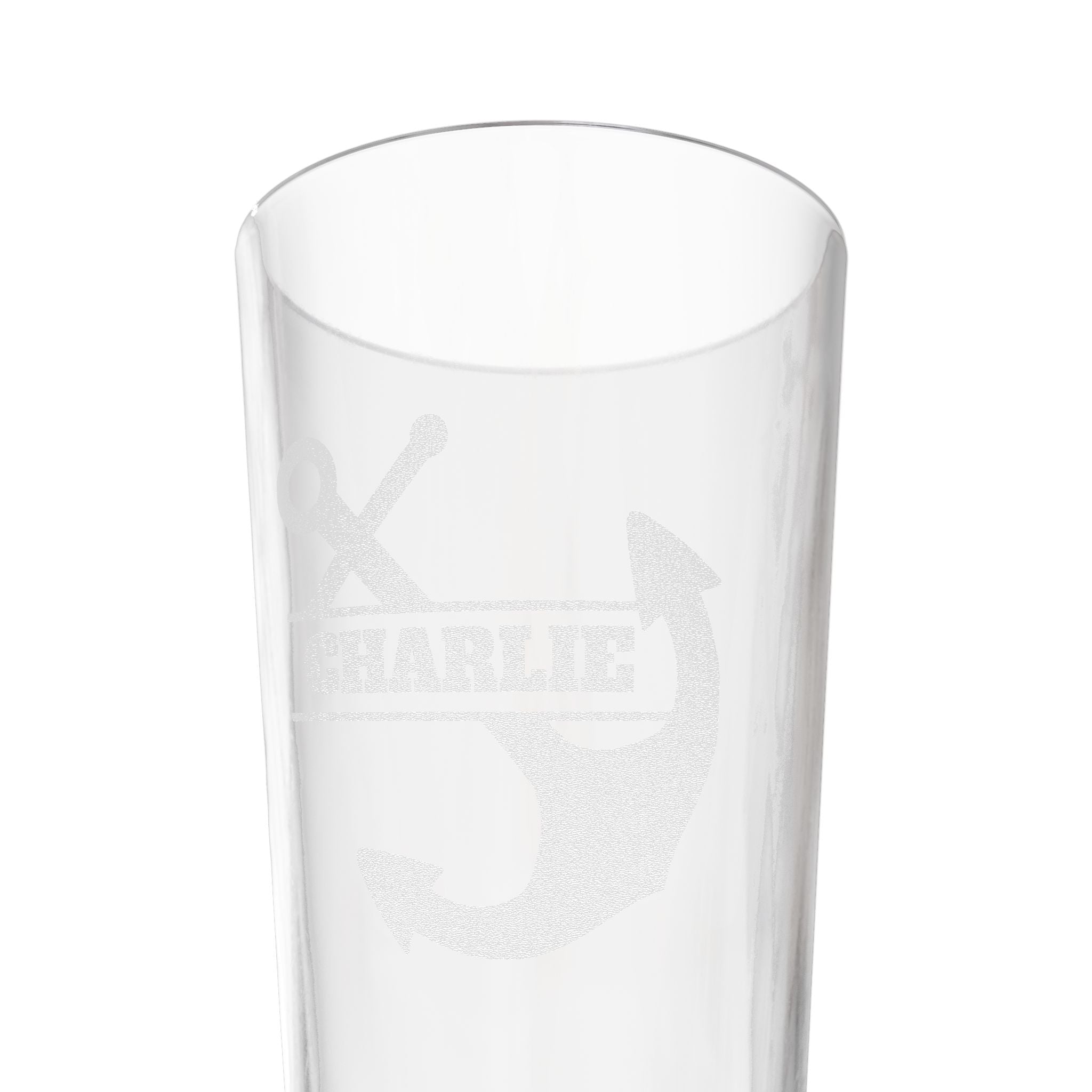 Anchor Name Personalized Engraved 16oz Pint Mixing Glass