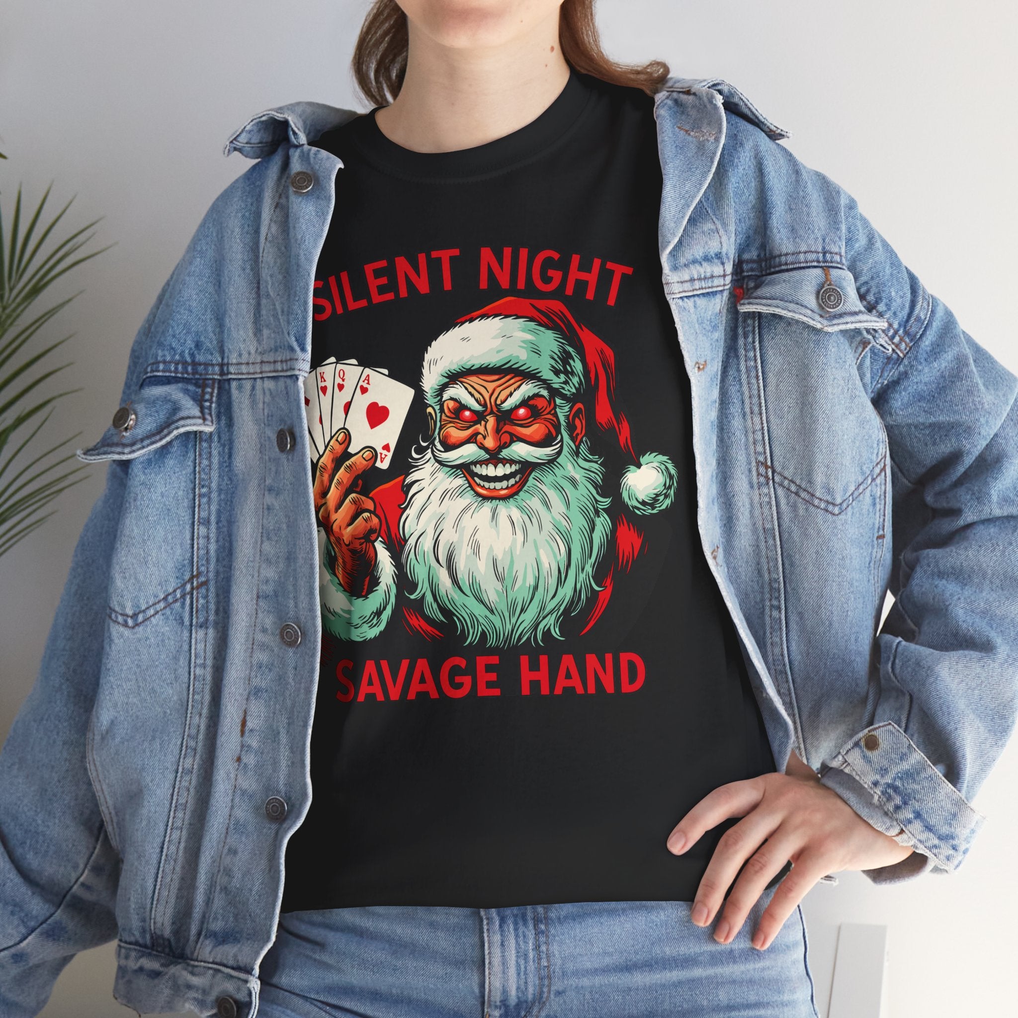 Silent Night Savage Hand Basic T-Shirt - Unisex