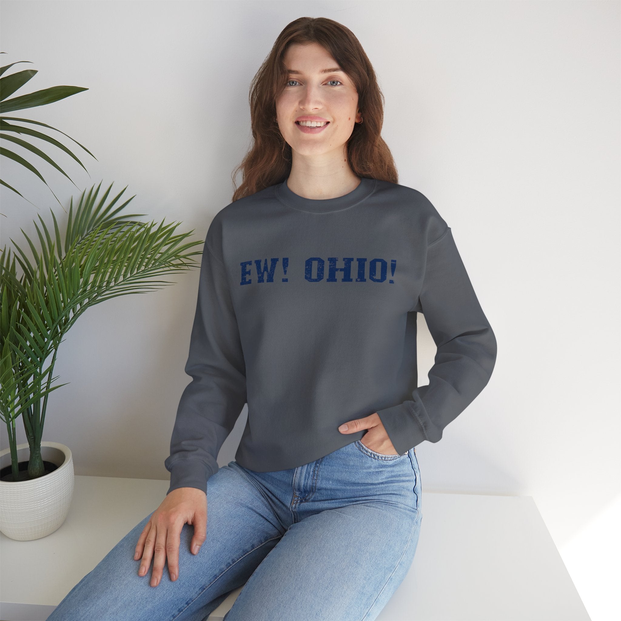 EW OHIO Blue Crewneck Sweatshirt - Unisex