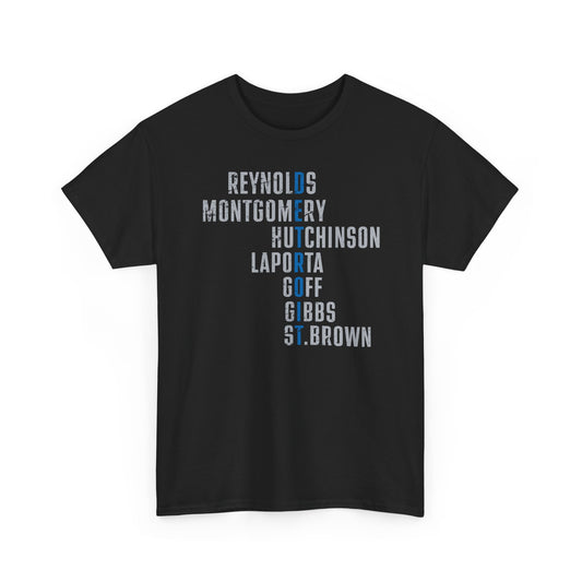 Detroit Names Basic T-Shirt - Unisex